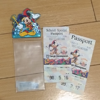 ミッキーマウス(ミッキーマウス)のディズニー　パスポートケース　15周年(キャラクターグッズ)