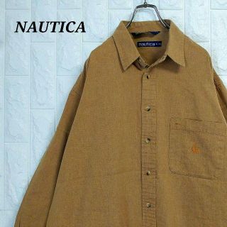 ノーティカ(NAUTICA)のノーティカ 90s ビッグシルエット コットンシャツ 刺繍ワンポイント(シャツ)