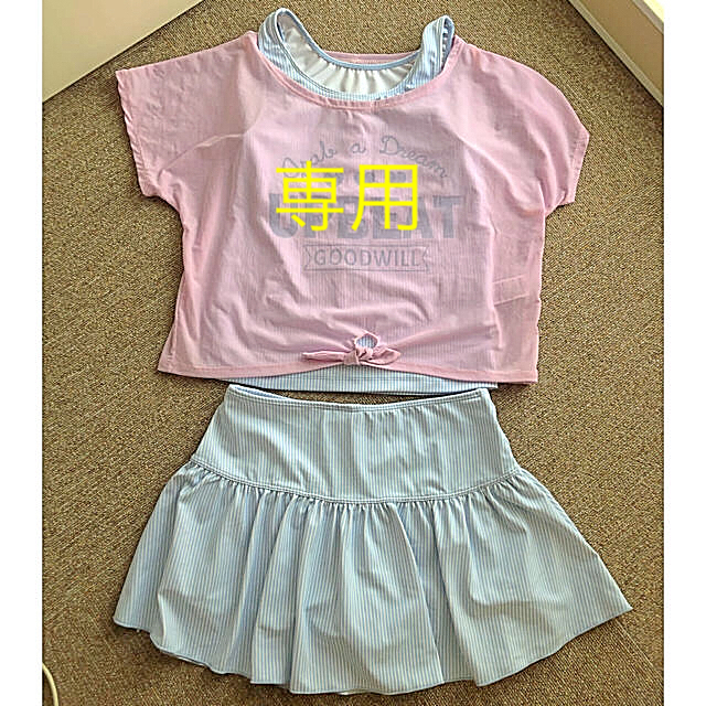 専用　水着　3点セット　女の子 キッズ/ベビー/マタニティのキッズ服女の子用(90cm~)(水着)の商品写真