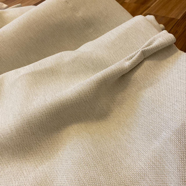 MUJI (無印良品)(ムジルシリョウヒン)の無印良品 遮光カーテン H200×W100cm 2点 グレー インテリア/住まい/日用品のカーテン/ブラインド(カーテン)の商品写真