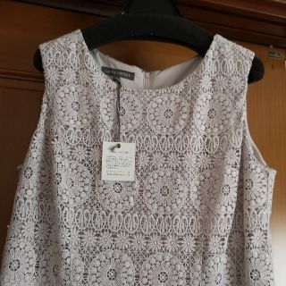 ローラアシュレイ(LAURA ASHLEY)の最終値下　上品可愛い13号ローラアシュレイのサマーニットワンピース！新品未使用☆(ロングワンピース/マキシワンピース)