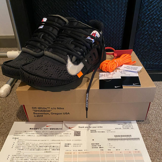 OFF White × Nike Air Presto Black