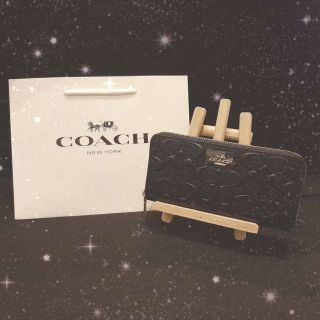 コーチ(COACH)の【限定１品】COACH 財布 F53834 IMBLK レザー 長財布(財布)