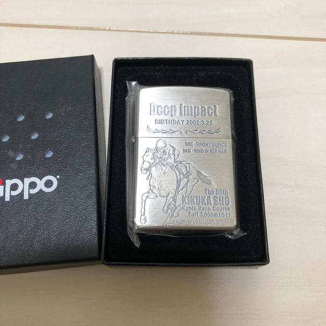 JRA 競馬 ZIPPO ライター ディープインパクト 菊花賞 新品未使用 箱付 | フリマアプリ ラクマ