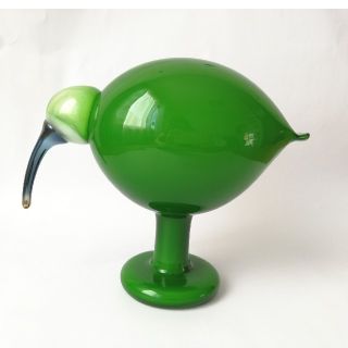 イッタラ(iittala)のgreen ibis  イッタラバード　Oiva Toikka (置物)