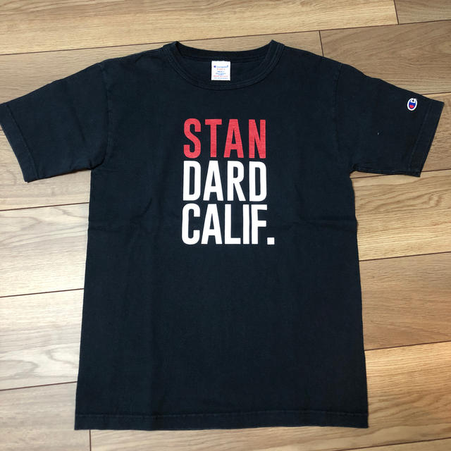 STANDARD CALIFORNIA(スタンダードカリフォルニア)のスタンダードカリフォルニア　チャンピオン　ネイビー　Sサイズ メンズのトップス(Tシャツ/カットソー(半袖/袖なし))の商品写真