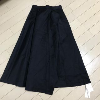 リリーブラウン(Lily Brown)の新品 LilyBrownフレアスカート ロング 黒(ロングスカート)