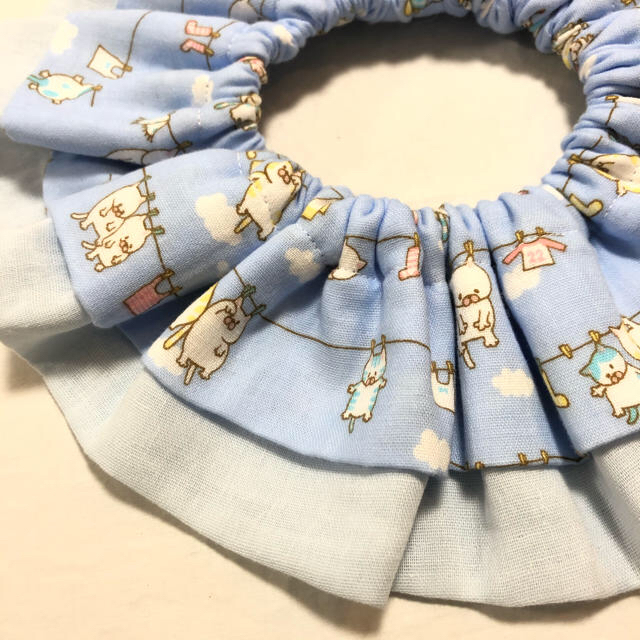 【ふろま〜じゅ様専用】ハンドメイド 360度スタイ ハンドメイドのキッズ/ベビー(スタイ/よだれかけ)の商品写真