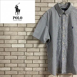 ポロラルフローレン(POLO RALPH LAUREN)のラルフローレン ビッグサイズ ワンポイントロゴ刺繍 BD半袖シャツ XL(シャツ)