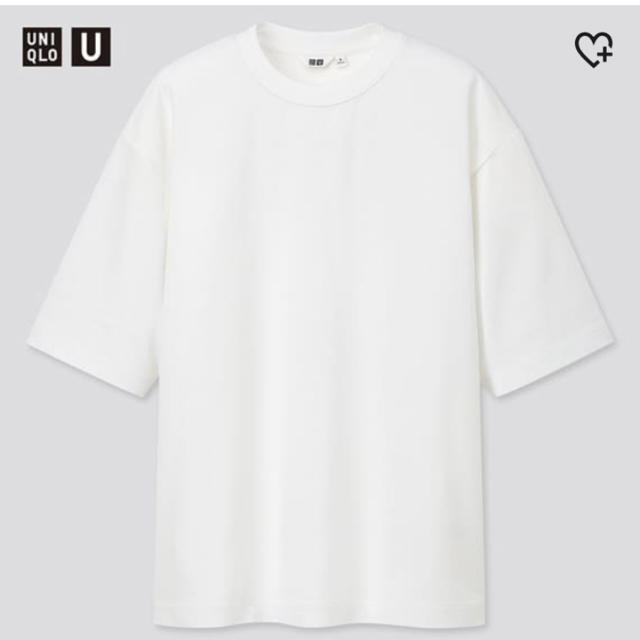 UNIQLO(ユニクロ)の未使用★UNIQLO エアリズムコットンオーバーサイズTシャツ Ｌ ホワイト メンズのトップス(Tシャツ/カットソー(半袖/袖なし))の商品写真