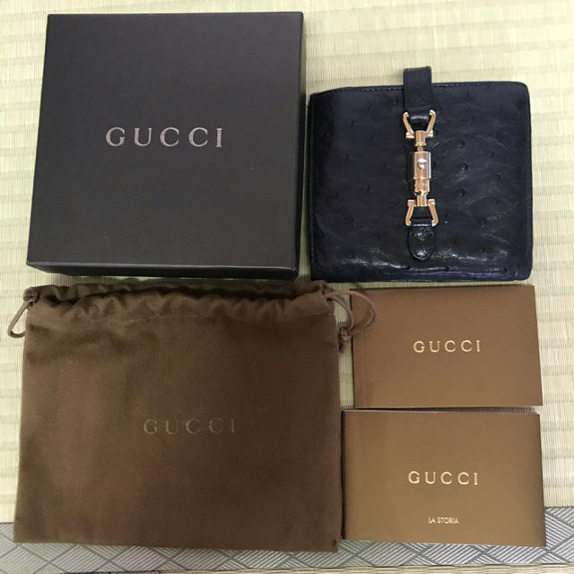 Gucci(グッチ)のグッチ　オーストリッチ財布 レディースのファッション小物(財布)の商品写真