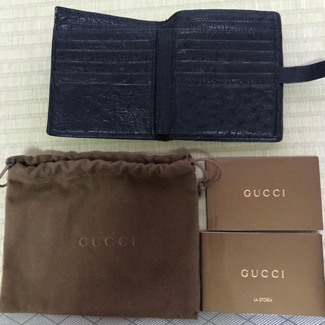 Gucci(グッチ)のグッチ　オーストリッチ財布 レディースのファッション小物(財布)の商品写真