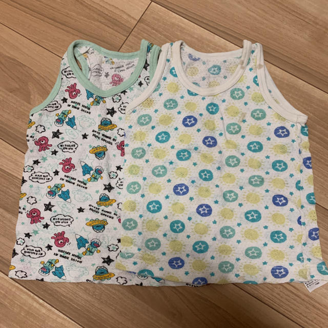 肌着　メッシュ　90 キッズ/ベビー/マタニティのキッズ服男の子用(90cm~)(下着)の商品写真