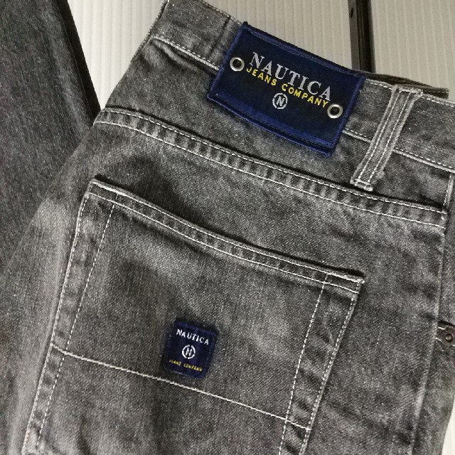 NAUTICA(ノーティカ)のNAUTICA JEANS 黒 ジーンズ 34インチ メンズのパンツ(デニム/ジーンズ)の商品写真