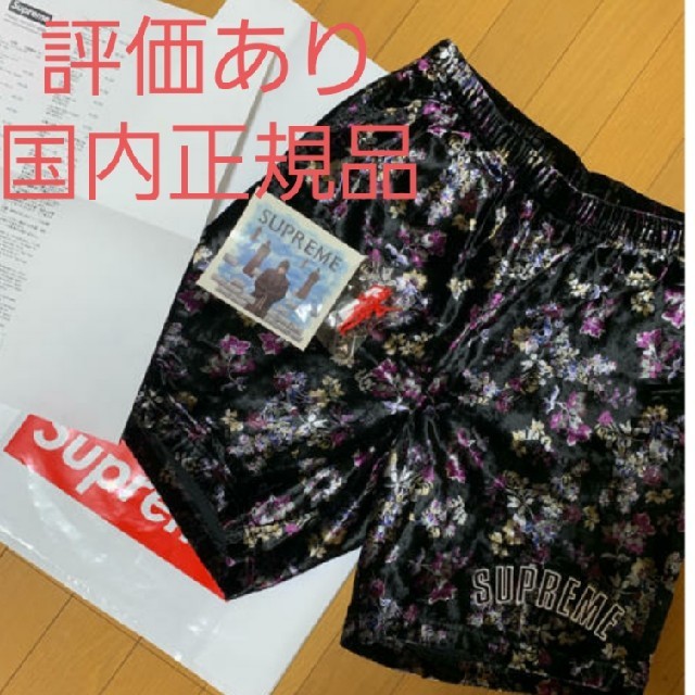 ブランド Supreme - floral velour shorts Sの通販 by たもs shop