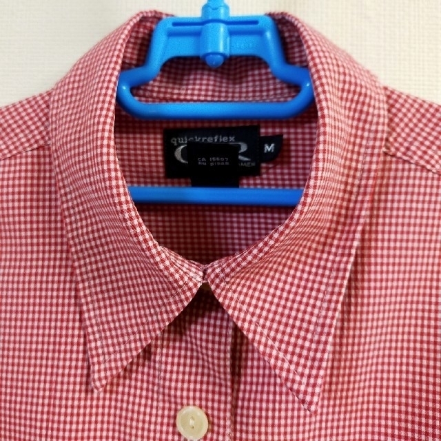 レディースquickreflex 半袖チェックシャツ   M レディースのトップス(シャツ/ブラウス(半袖/袖なし))の商品写真