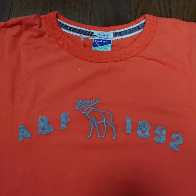 Abercrombie&Fitch(アバクロンビーアンドフィッチ)のアバクロ　デットストック　size　M 新品未使用　オレンジ　 メンズのトップス(Tシャツ/カットソー(半袖/袖なし))の商品写真