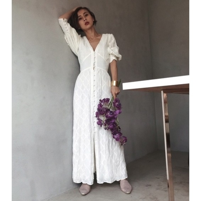 ベンチ 収納付 Ameri Vintage☆コットンワンピース - ロングワンピース