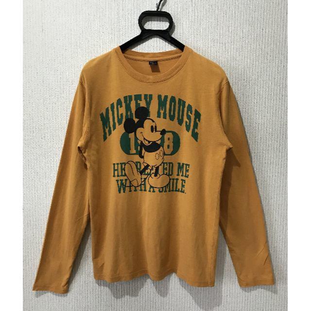 Disney(ディズニー)の＊ディズニー Disney ミッキープリント 長袖 Tシャツ トップス M    メンズのトップス(Tシャツ/カットソー(七分/長袖))の商品写真