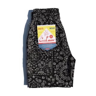 シュプリーム(Supreme)のcookman Chef Short Pants 「Paisley」 Black(ショートパンツ)