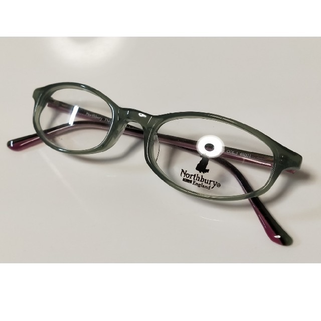グリーン系のおしゃれなセルフレーム　003 レディースのファッション小物(サングラス/メガネ)の商品写真