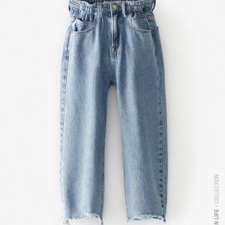 ザラキッズ(ZARA KIDS)のクラッシュディテールスラウチーフィットデニムパンツ(パンツ/スパッツ)