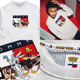 トミーヒルフィガー(TOMMY HILFIGER)の【新品未使用】TOMMY JEANS × LOONEY TUNES size:L(スウェット)