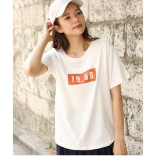 ニコアンド(niko and...)のnicoand ニコアンド ゴシックロゴプリントTシャツ Mサイズ(Tシャツ(半袖/袖なし))