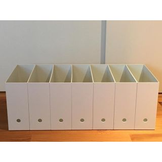 ムジルシリョウヒン(MUJI (無印良品))の無印良品☆ファイルボックス☆7個セット(ケース/ボックス)