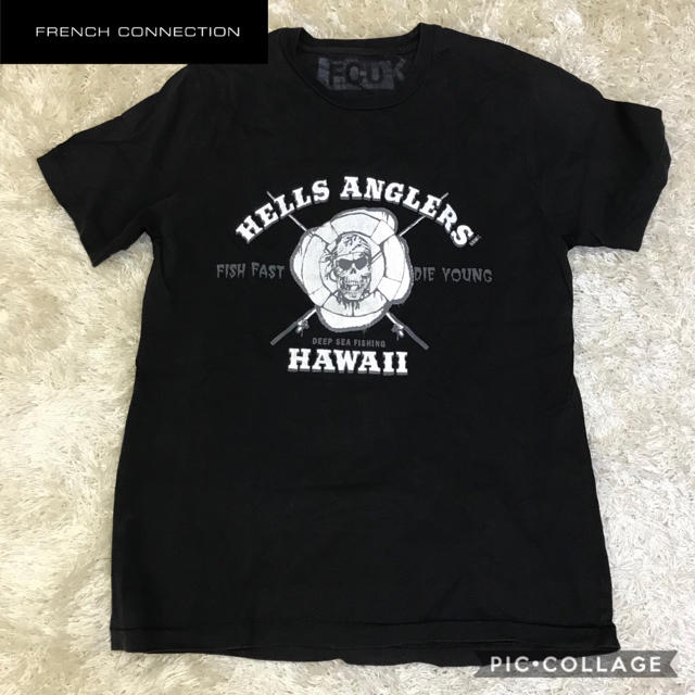 FRENCH CONNECTION(フレンチコネクション)の✔︎上質　FCUK フレンチコネクション　Tシャツ　ブラック メンズのトップス(Tシャツ/カットソー(半袖/袖なし))の商品写真