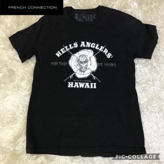 フレンチコネクション(FRENCH CONNECTION)の✔︎上質　FCUK フレンチコネクション　Tシャツ　ブラック(Tシャツ/カットソー(半袖/袖なし))