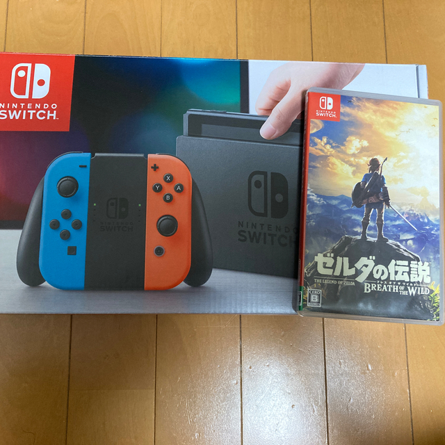 人気色 任天堂 Switch 本体 +ブレスオブザワイルド www