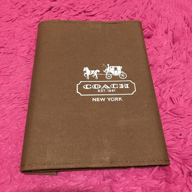 COACH(コーチ)のCOACHブックカバー付きノート  ハンドメイドの文具/ステーショナリー(ブックカバー)の商品写真