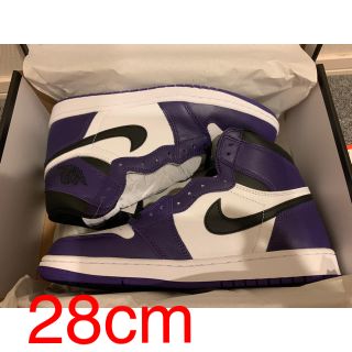 ナイキ(NIKE)のNIKE AIR JORDAN 1 COURT PURPLE 28cm US10(スニーカー)