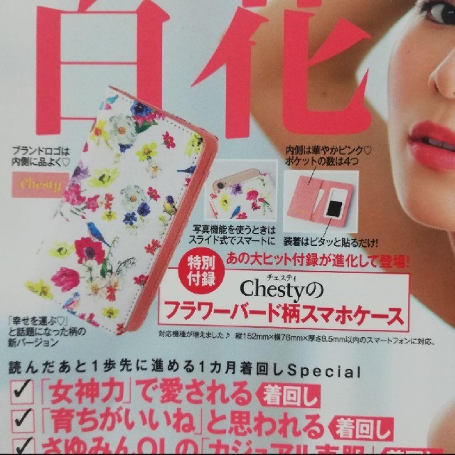 Chesty(チェスティ)の【未開封】美人百花 ７月号 付録 Chesty スマホケース★田中みな実 スマホ/家電/カメラのスマホアクセサリー(モバイルケース/カバー)の商品写真