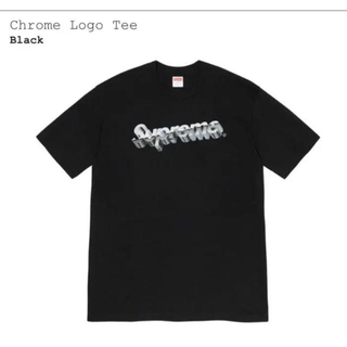シュプリーム(Supreme)のSupreme Chrome Logo Tee Black M(Tシャツ/カットソー(半袖/袖なし))