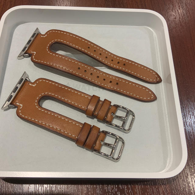 Hermes(エルメス)の(正規品) Apple Watch エルメス ダブルバックルカフ フォーヴ メンズの時計(レザーベルト)の商品写真