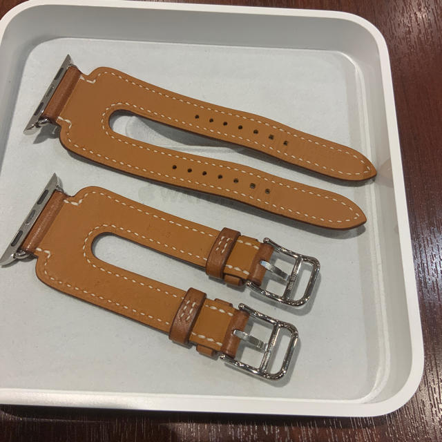 Hermes(エルメス)の(正規品) Apple Watch エルメス ダブルバックルカフ フォーヴ メンズの時計(レザーベルト)の商品写真