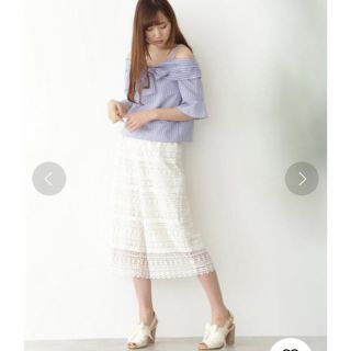 ジルスチュアート(JILLSTUART)の●ジルスチュアート●【美品】パッチレースガウチョパンツ(その他)