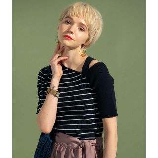 レイミー(LAYMEE)のLAYMEE  Deli border knit 新品未使用(ニット/セーター)