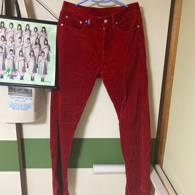 kudos corduroy trousers RED