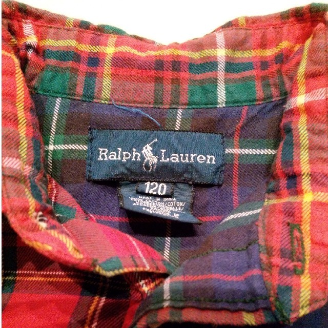 Ralph Lauren(ラルフローレン)のラルフローレン　チェックシャツ　120 キッズ/ベビー/マタニティのキッズ服男の子用(90cm~)(ブラウス)の商品写真