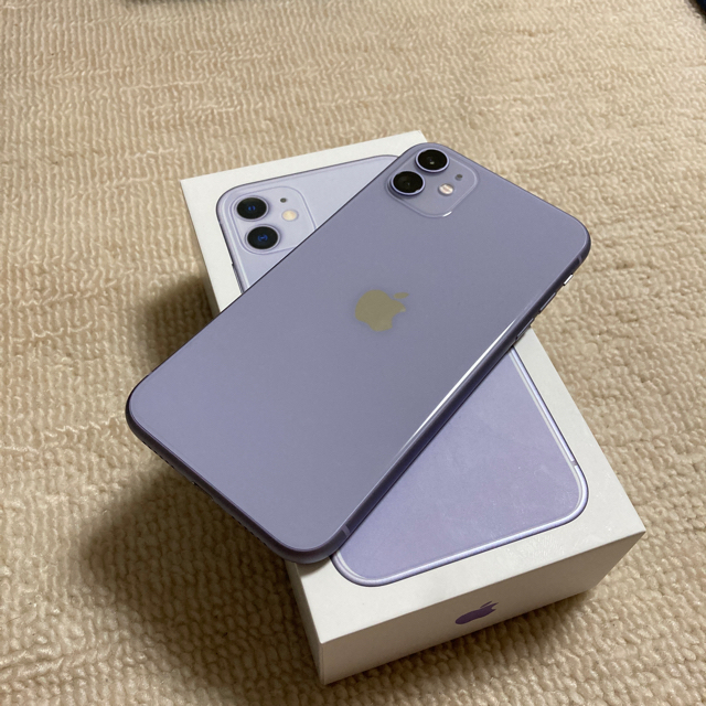 ［極美品］iPhone11 128g 紫　パープル　SIMフリー