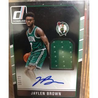 ジェイレンブラウン NBAカード 16〜17donrussオート&ジャージの通販 by