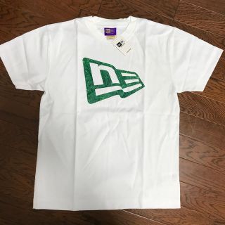 ニューエラー(NEW ERA)の【新品】　NEW ERA Tシャツ　 日本人Mサイズ　ホワイト　グリーン(Tシャツ/カットソー(半袖/袖なし))