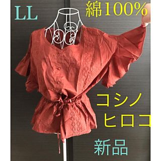 ヒロココシノ(HIROKO KOSHINO)のコシノヒロコ★刺繍、プルオーバー　大きいサイズ(シャツ/ブラウス(半袖/袖なし))