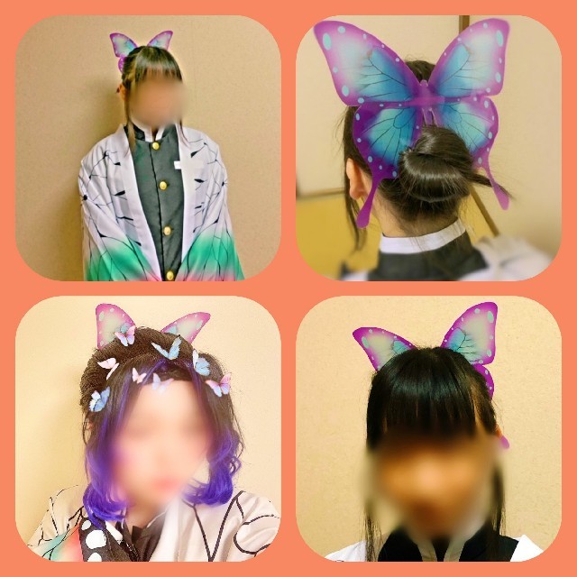 胡蝶しのぶイメージ髪飾り24 ヘアピン 鬼滅ノ刃 コスプレ エンタメ/ホビーのコスプレ(小道具)の商品写真