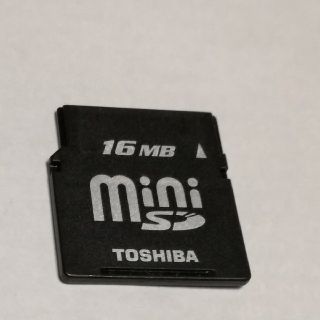 トウシバ(東芝)のミニSDカード【16MB】TOSHIBA(PC周辺機器)