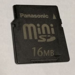 パナソニック(Panasonic)のミニSDカード【16MB】Panasonic中古(PC周辺機器)