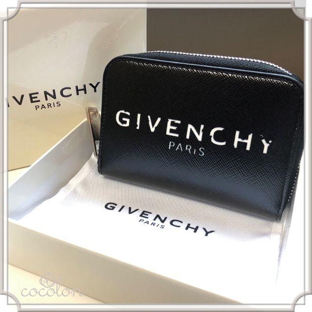 新品 GIVENCHY コーティングキャンバス ミニ ジップウォレット